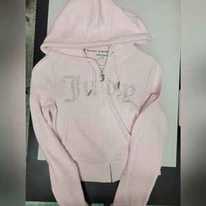 Juicy Couture Light Pink Zip-Up Hoodie
